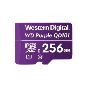 Tarjeta microSD Western Digital Purple 256GB para cámaras de seguridad  grabación 24/7