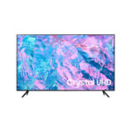 Televisor Samsung FLAT LED Smart TV 65 pulgadas Crystal UHD 4K  /3,840 x 2,160 /HDR / DVB-T2 /LAN /WIFI 5 / Bluetooth 5.2 / Google Meet / AirPlay 2 /modo ambiente/ Modo Juego/ HDMI x 3/ USB x1 /abre y edita archivos de Office/ Garantía 1 año, Ficha técnica completa en www.samsung.com.co