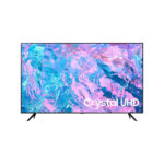 Televisor Samsung FLAT LED Smart TV 85 pulgadas Crystal UHD 4K  /3,840 x 2,160 /HDR / DVB-T2 /LAN /WIFI 5 / Bluetooth 5.2 / Google Meet / AirPlay 2 /modo ambiente/ Modo Juego/ HDMI x 3/ USB x1 /abre y edita archivos de Office/ Garantía 1 año, Ficha técnica completa en www.samsung.com.co