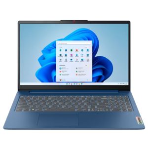 Portátil Lenovo Slim 3 15AMN8 AMD Ryzen 5 7500U 15.6 Pulgadas FHD Memoria 8GB Estado Solido 512GB Windows 11 Color Azul Frost