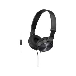 AudífonosDE Diadema  Sony con microfono  MDR-ZX110AP Negro diseño plegable giratorio, diafragma 30 mm cable de 1.2m